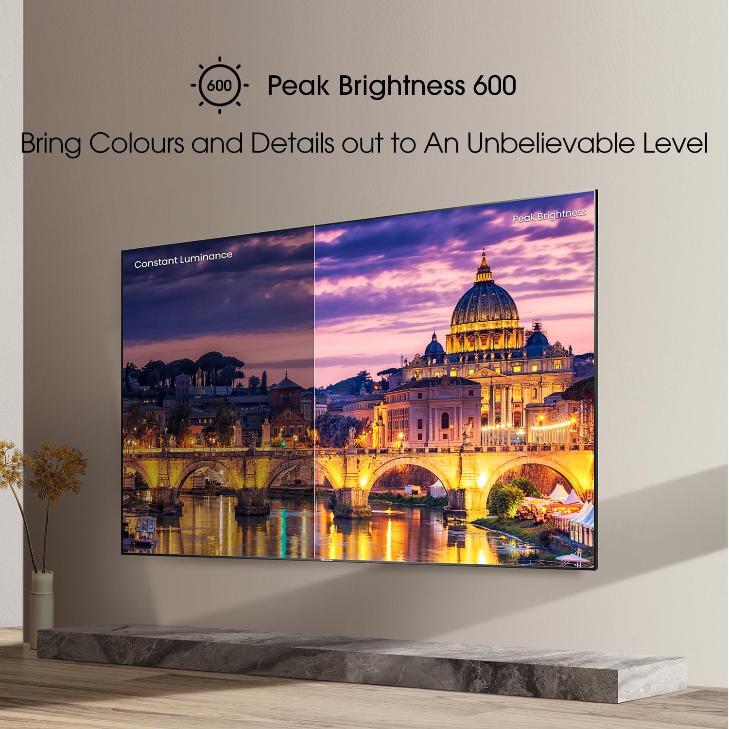 Hisense Serie U6HF de 75 pulgadas ULED 4K UHD Smart Fire TV (75U6HF, 2024)-QLED, Dolby Vision de 600 nits, modo de juego Plus VRR, HDR 10+, velocidad de movimiento 240, MEMC, control remoto por voz, compatible con Alexa, negro
