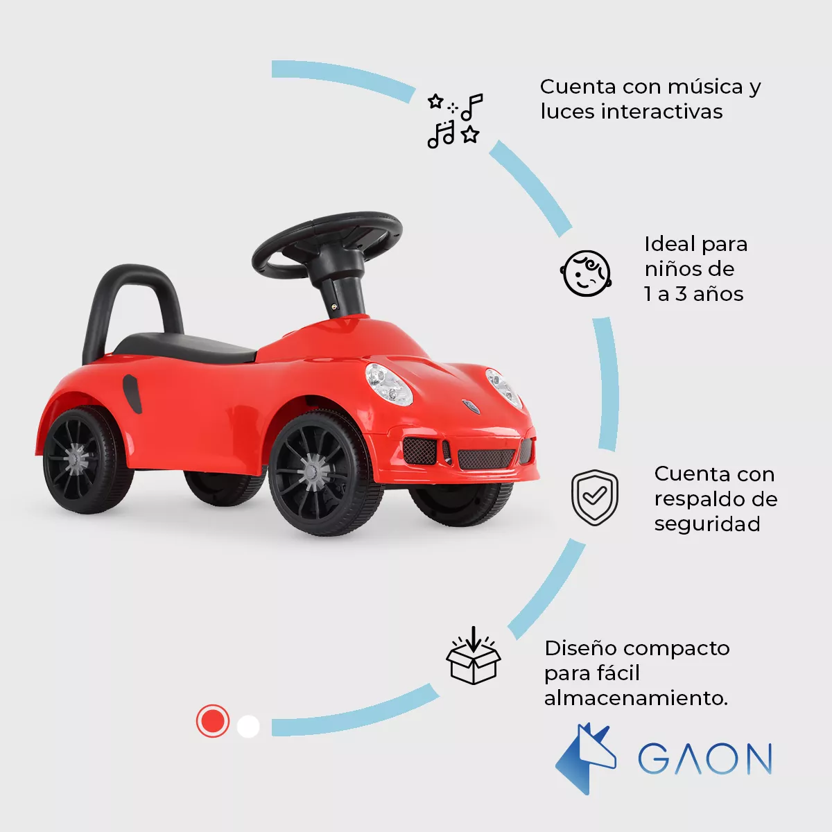 Carrito Montable Infantil Para Niños Con Luces Y Musica
