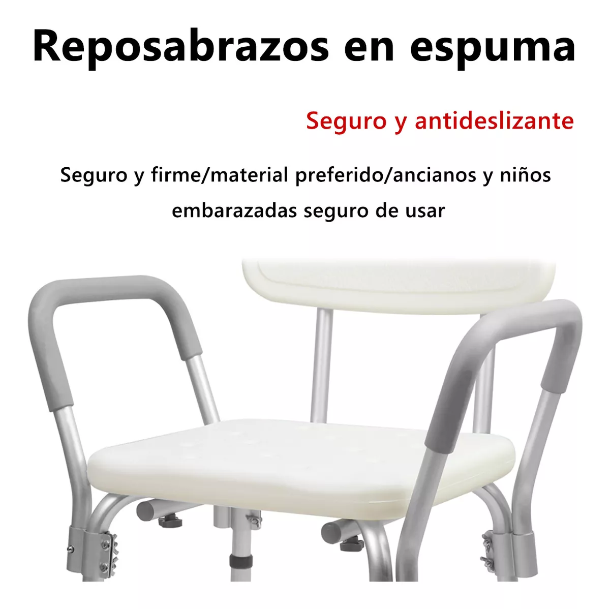 Silla De Baño Ducha Comodo Con Brazos Para Bañar Enfermos