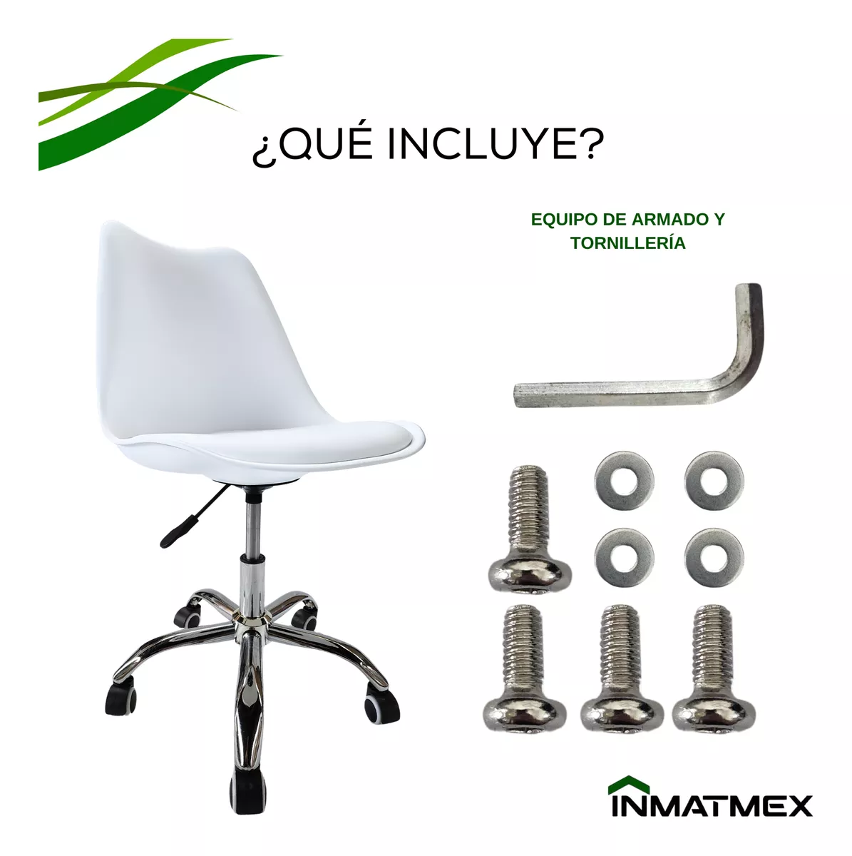 Silla Eames De Oficina Acolchonada Altura Ajustable