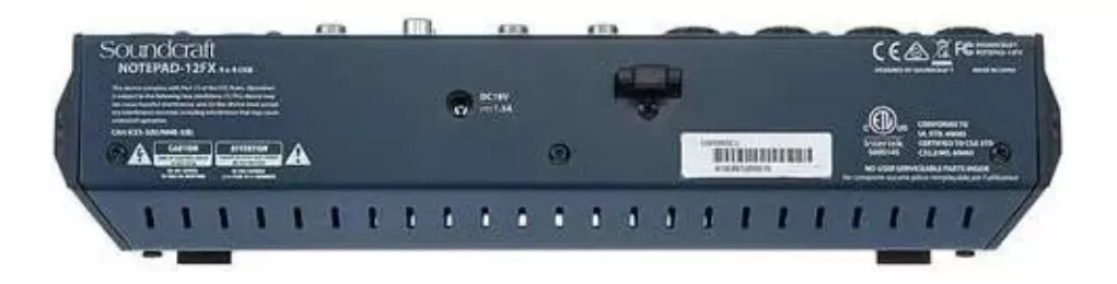 Consola Soundcraft Notepad-12FX de mezcla 127/220V
