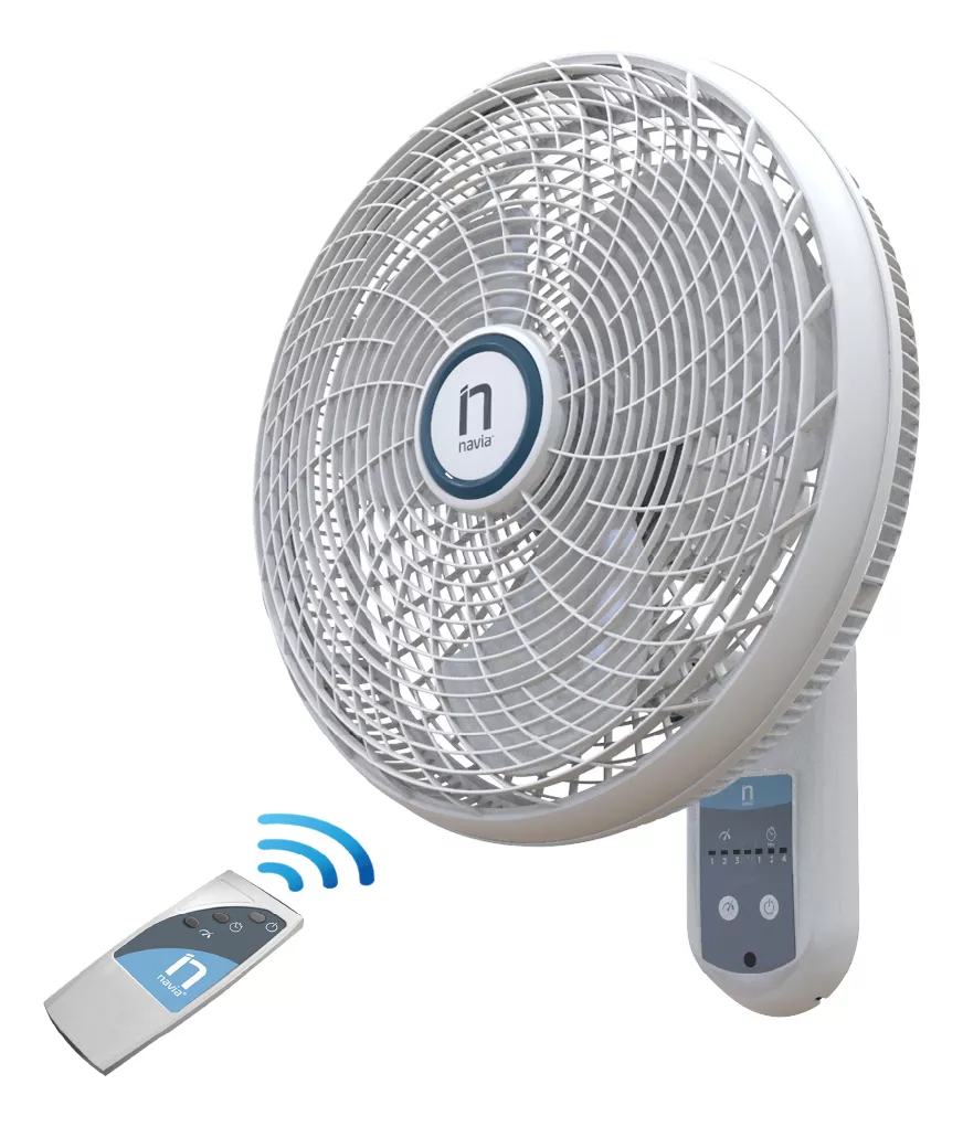 Ventilador de Pared Navia CR018P Gris, 3 Aspas de Polipropileno, 18'' de Di&aacute;metro, 127V