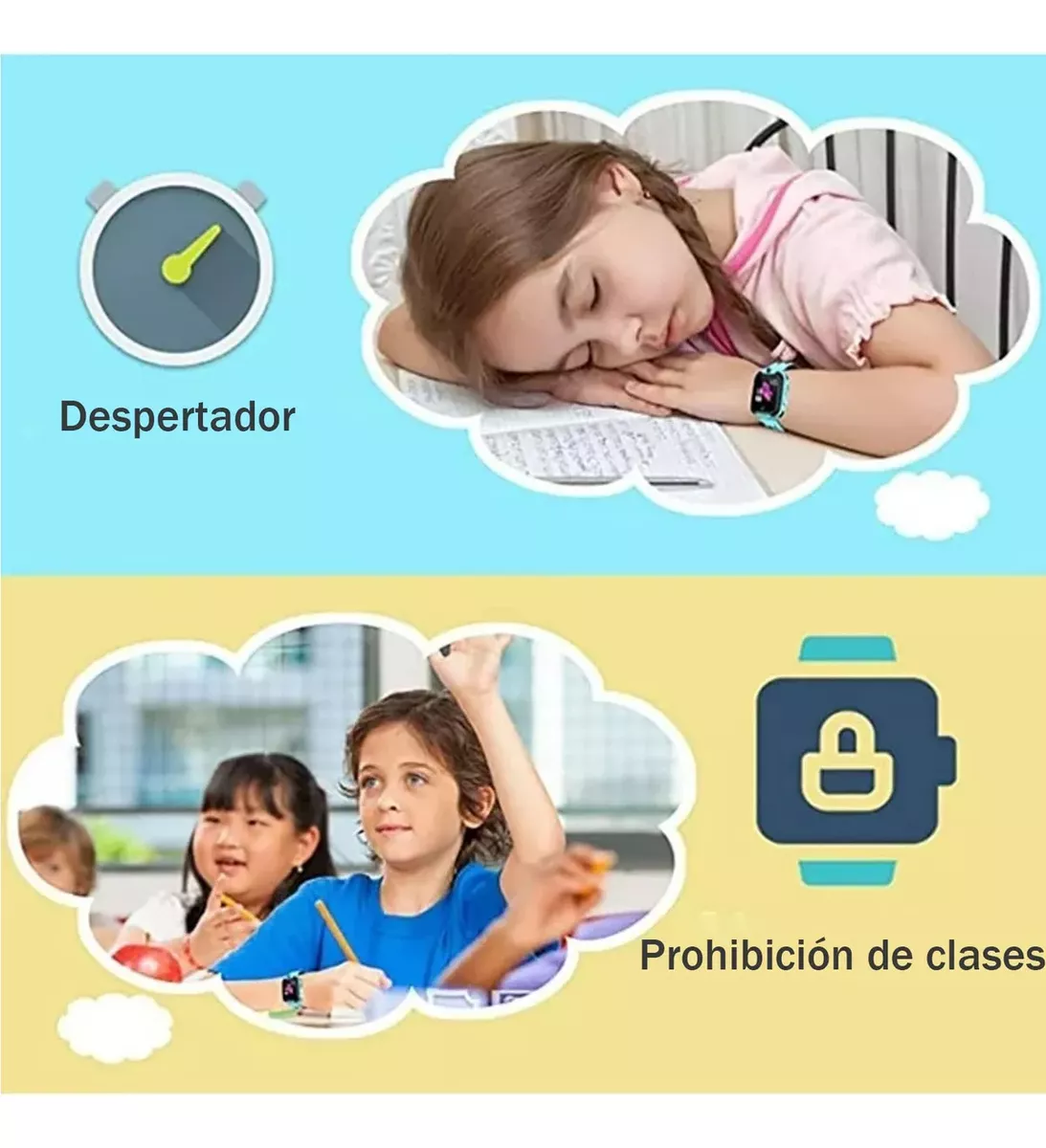 Smartwatch Reloj Inteligente Impermeable Con Sos Para Niños