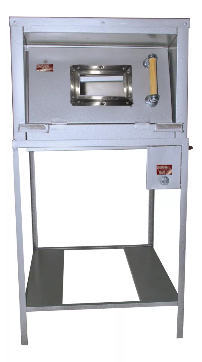 Horno De Gas 180° 2 Charolas Con Mirilla Pizza Pan Soluchef