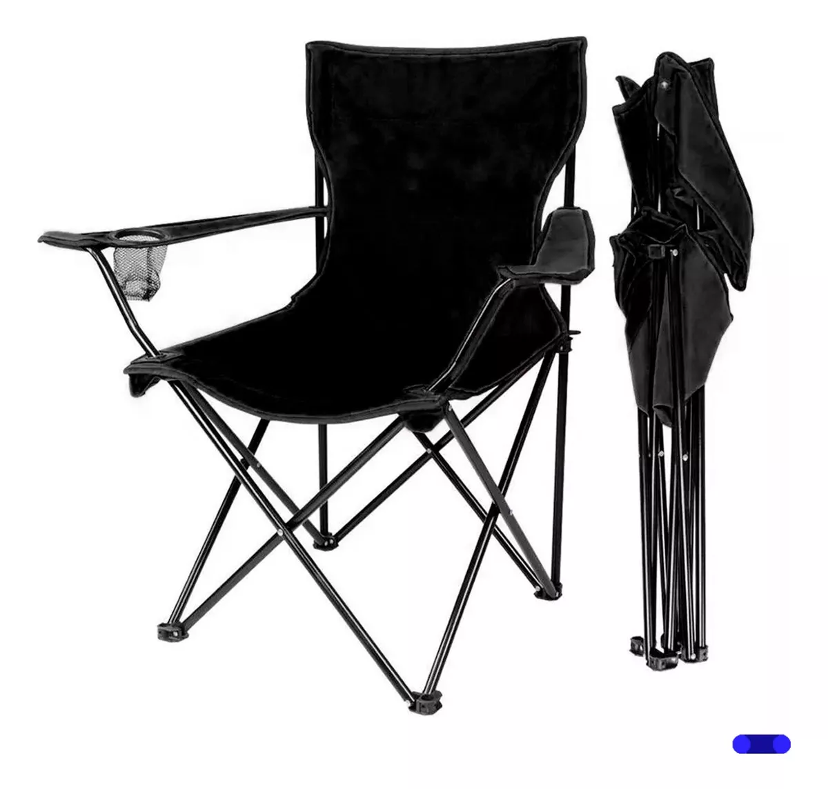 kit 2 Sillas Plegables Camping Jardín Playa Alberca Pesca