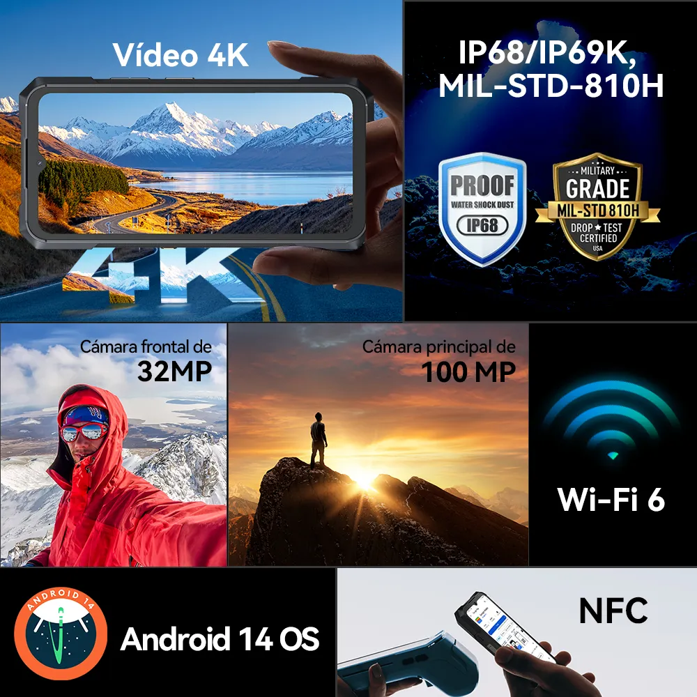 Cubot Kingkong X 5g Dual Sim 256 Gb Negro 16 Gb Ram Android 14