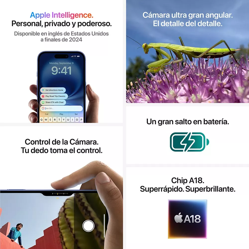 Apple iPhone 16 (256 GB)-Ultramarino