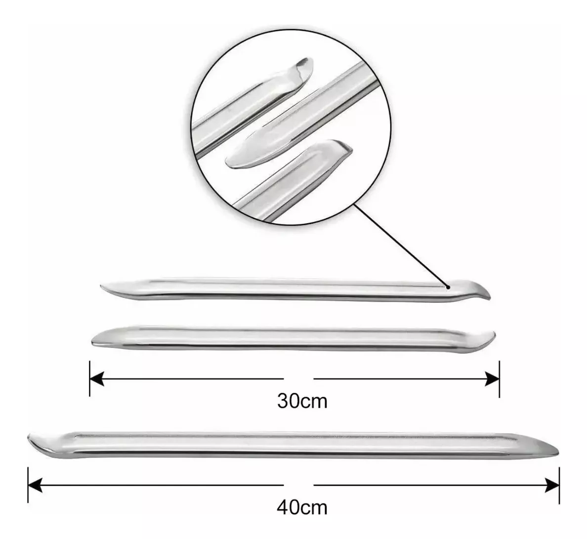 3 Pcs Espatulas 30/40cm Para Desmontar Llanta De Moto Auto