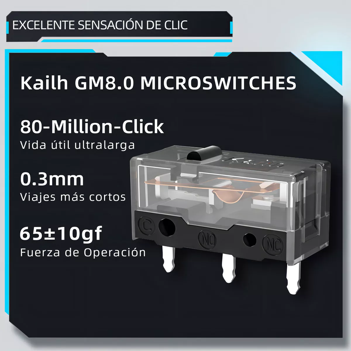 Mouse Gamer Inalámbrico Machenike M7pro Negro Paw3395 26000 Dpi-Two Modo Conexión (usb 2.4ghz Receiver + Con Cable)