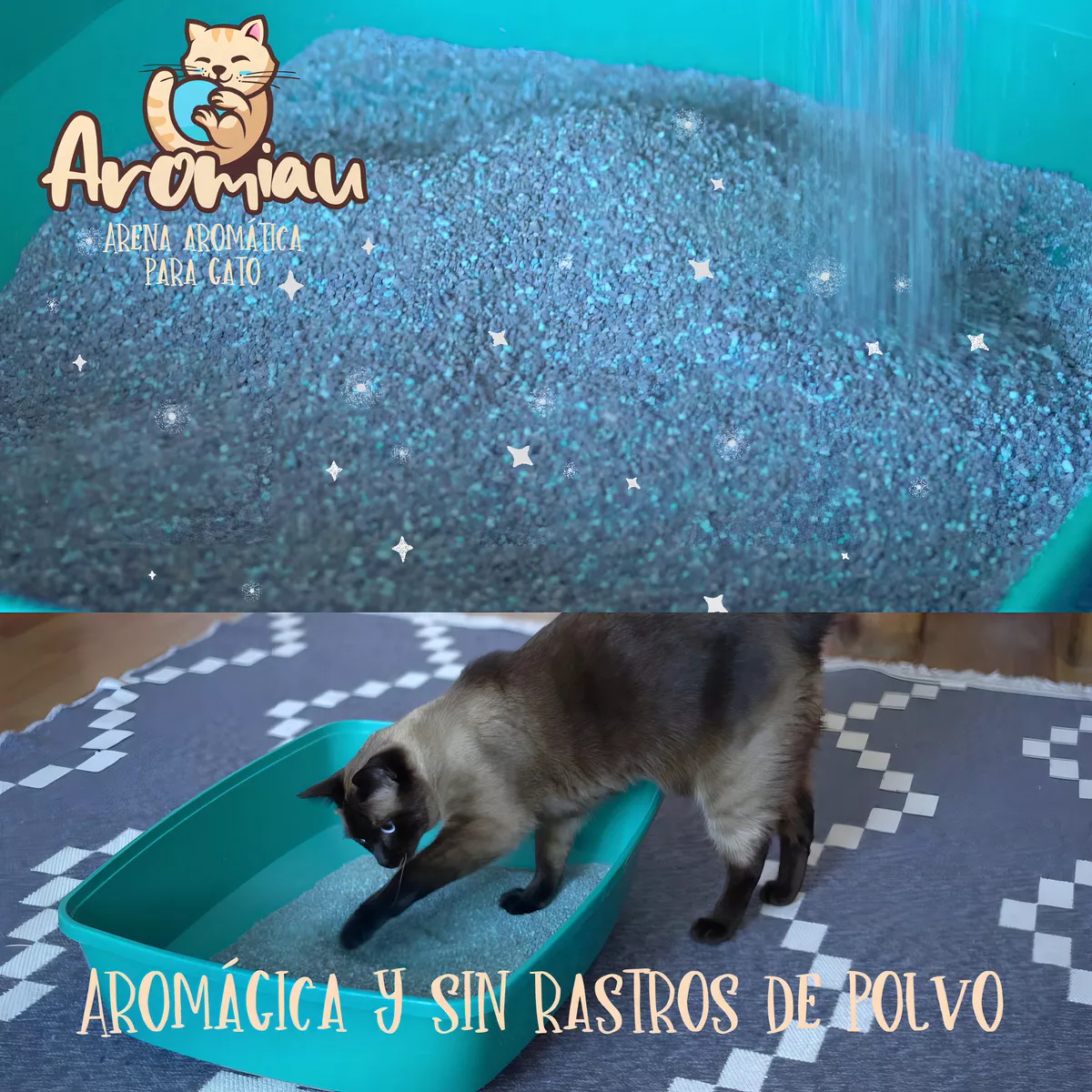 Aromiau 5 unidades 3kg arena fresca arena para gato con aroma