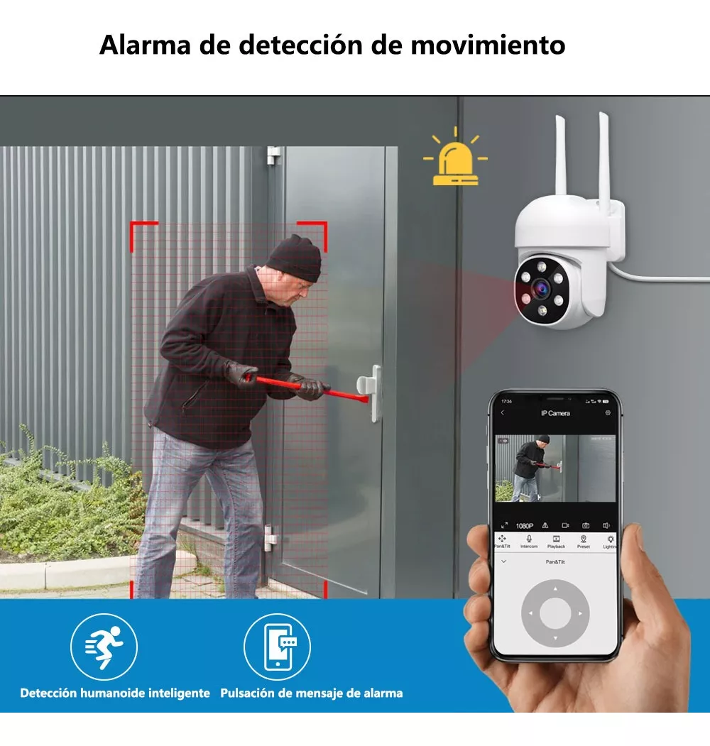 Cámara De Seguridad Infrarrojos Hd 1080p Visión Nocturna