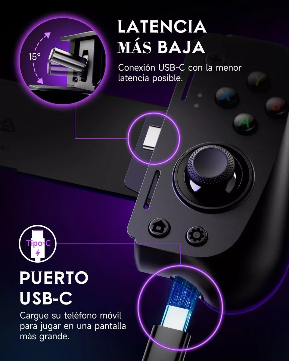 Easysmx M10 Control Para Celular Gamer Usb-c Juego Joystick