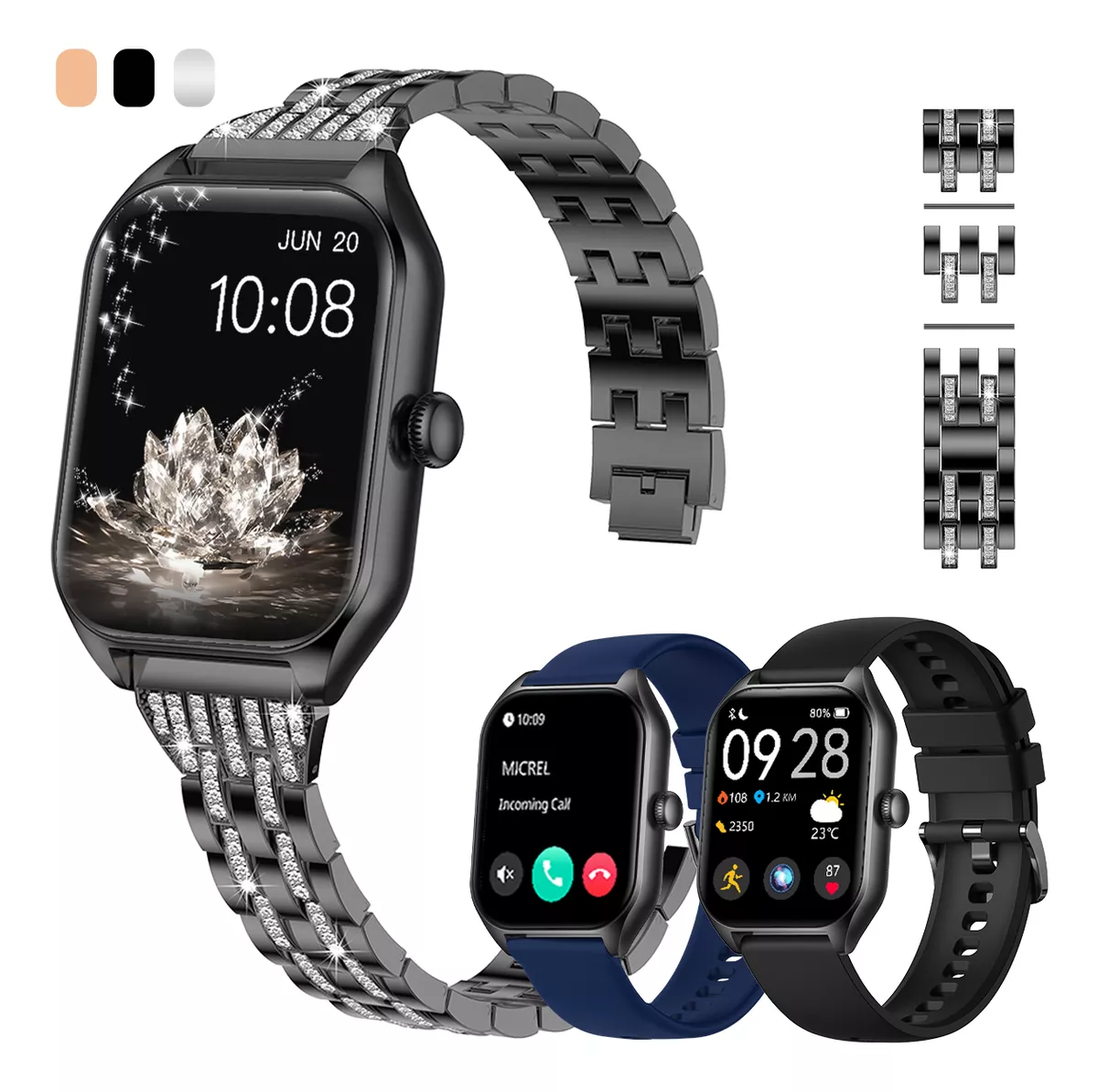 Reloj Smartwatch 1.85 Mujer Relojes Inteligentes Smart reloj