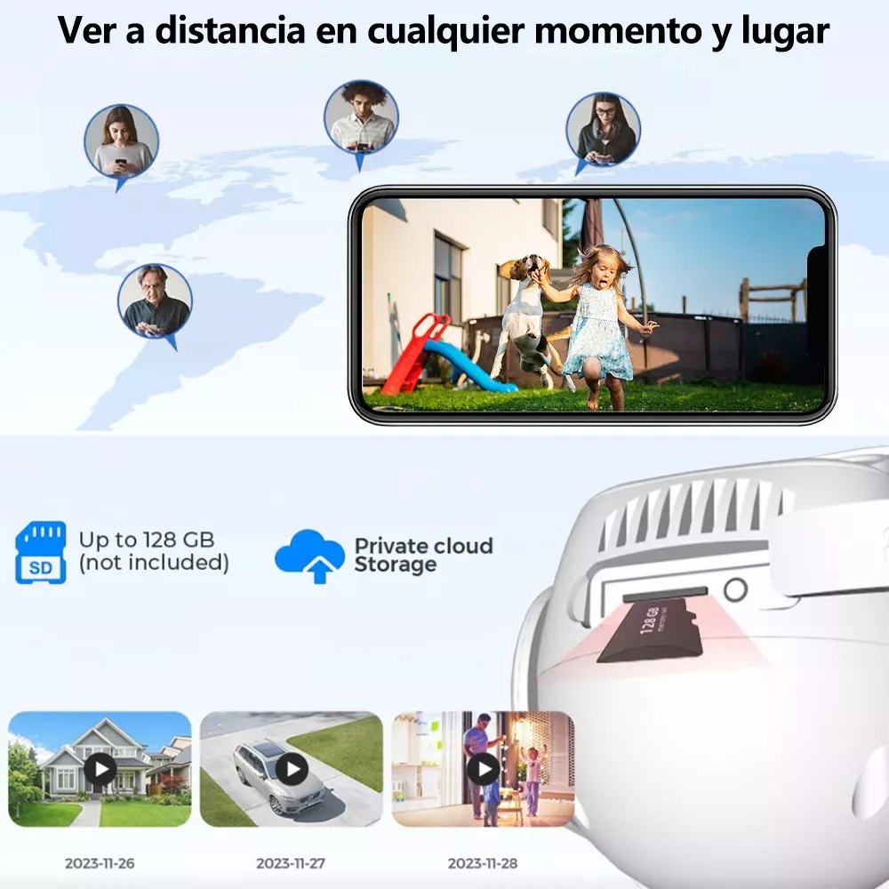 Ojo 5mp Cámara De Seguridad Wifi Camara Vigilancia Hd 4k