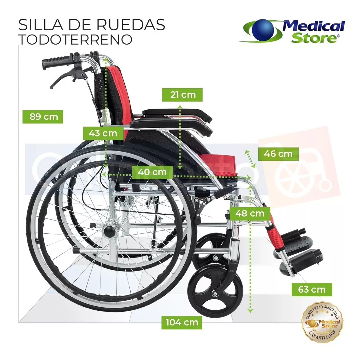 Silla De Ruedas Plegable Aluminio Descansapies Envio Gratis