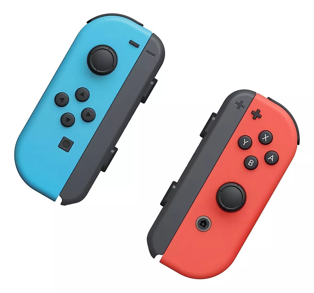 Control joystick inalámbrico Nintendo Switch Joy-Con (L)/(R) LED RGB rojo neón/azul neón