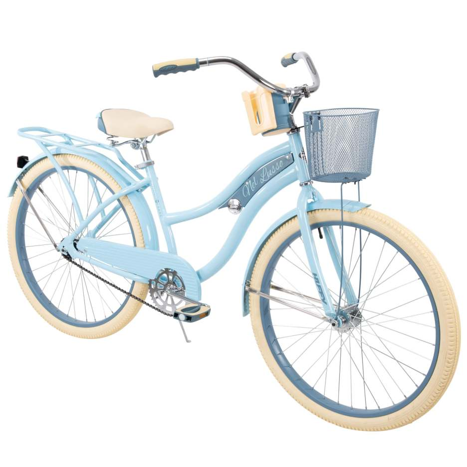 Nel Lusso Bicicleta Cruiser clásica con cuadro Perfect Fit, Mujer, Azul, 26