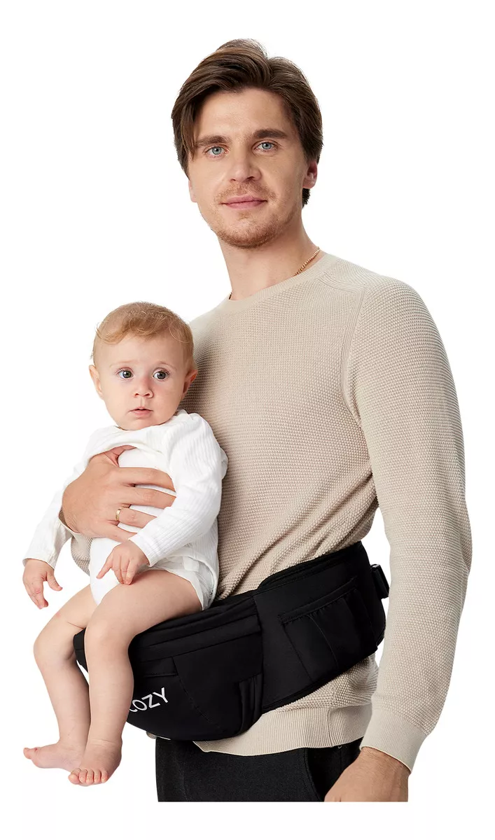 Momcozy Portabeb&eacute; Ergon&oacute;mico Cangurera Para Beb&eacute; Mochila color Negro