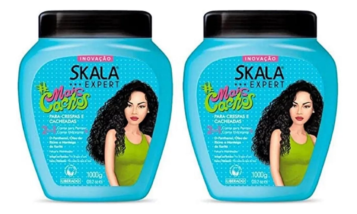 Crema Skala #mais Cachos Para Rizos paquete 2tarros De 1kg