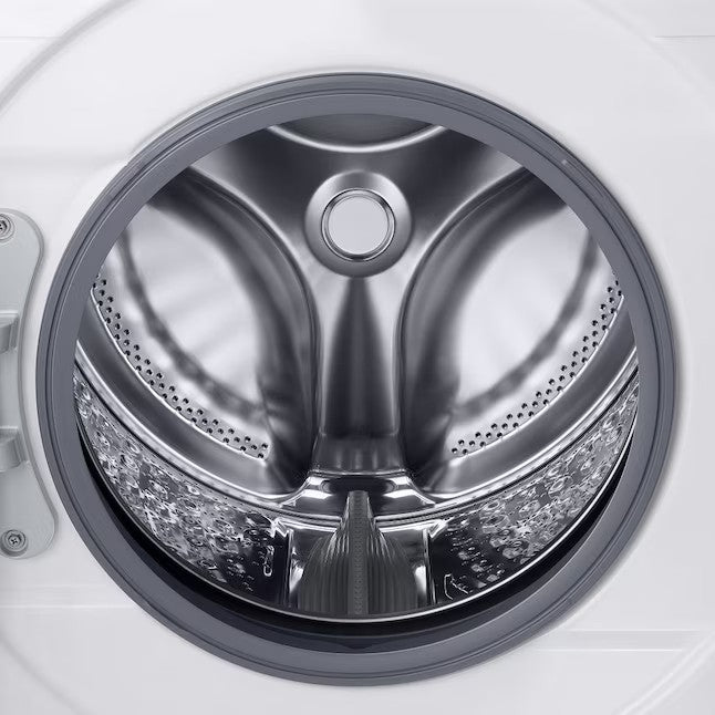 Lavadora de carga frontal apilable de alta eficiencia Samsung de 4.5 pies cúbicos (blanca) ENERGY STAR