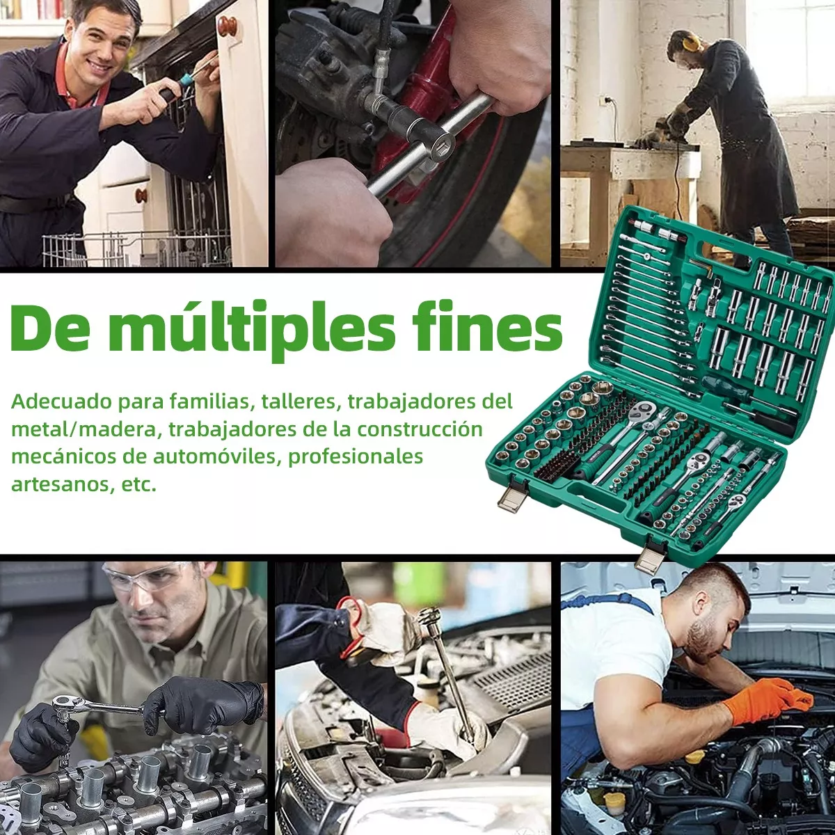 Juego De Herramientas Mecánicas Autocle Dados De Auto 216pcs