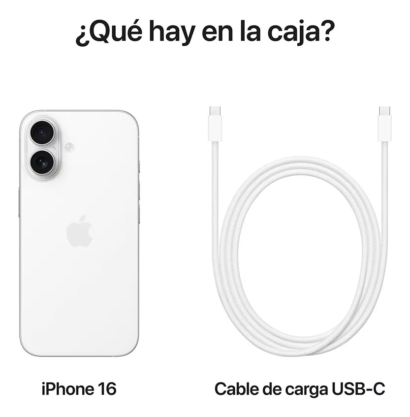 Apple iPhone 16 (256 GB)-Blanco