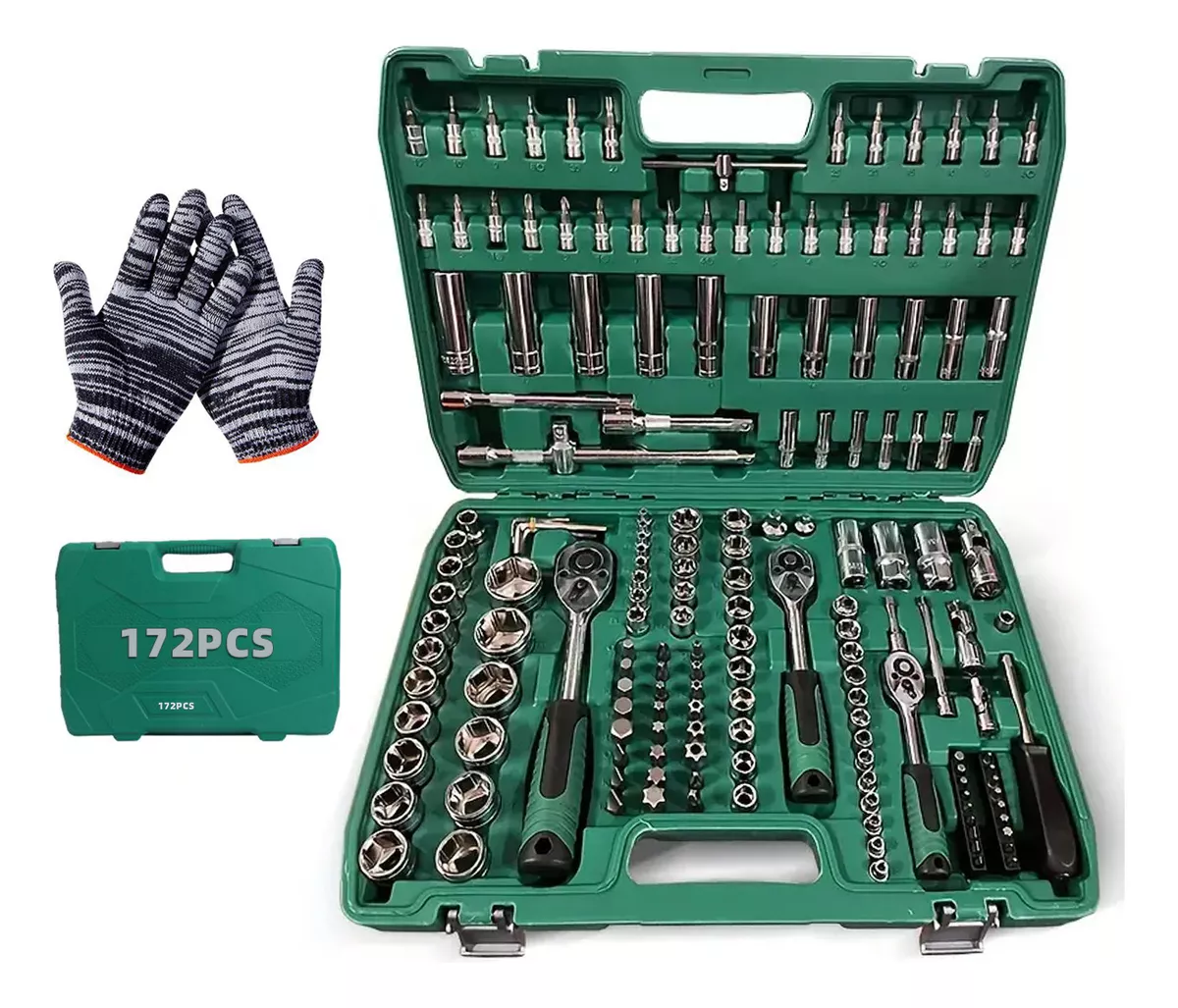 Juego De Herramientas Mec&aacute;nicas Autocle Dados De Auto 172pcs