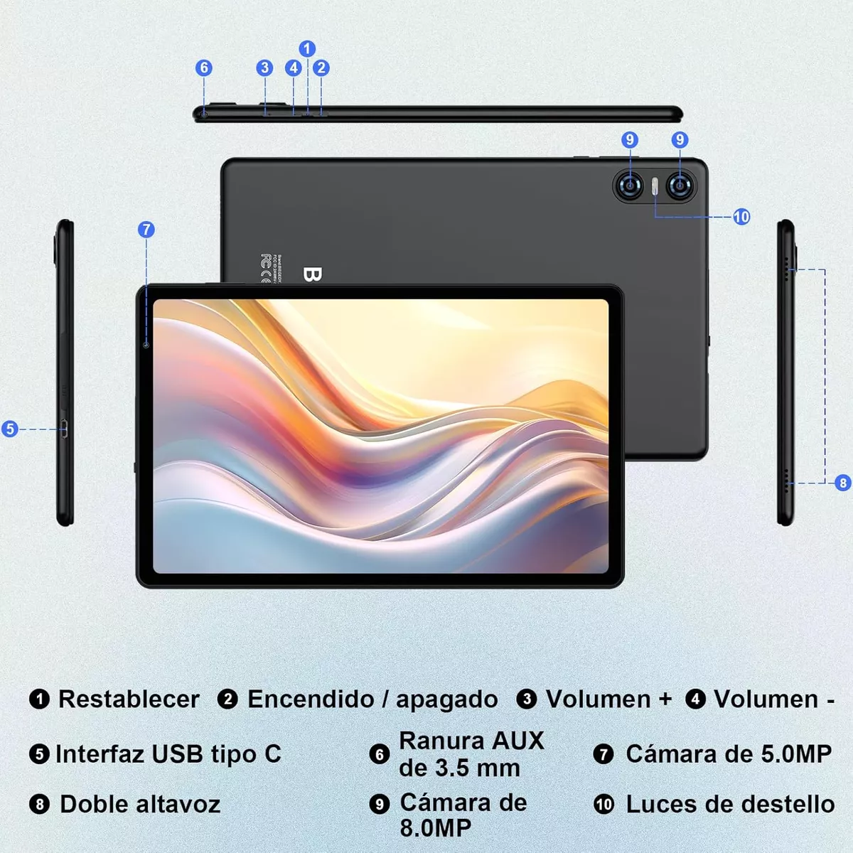 Android 14 Tablet 20+128gb 5g Economicas Tablets Con Teclado