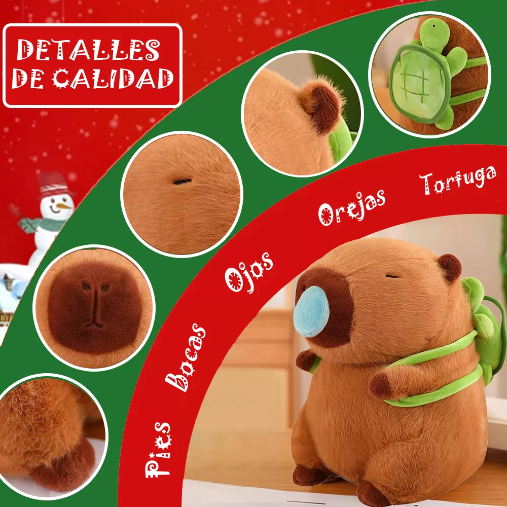 Juguetes Peluche Para Capibara Kawaii Regalos Para Niño 25cm