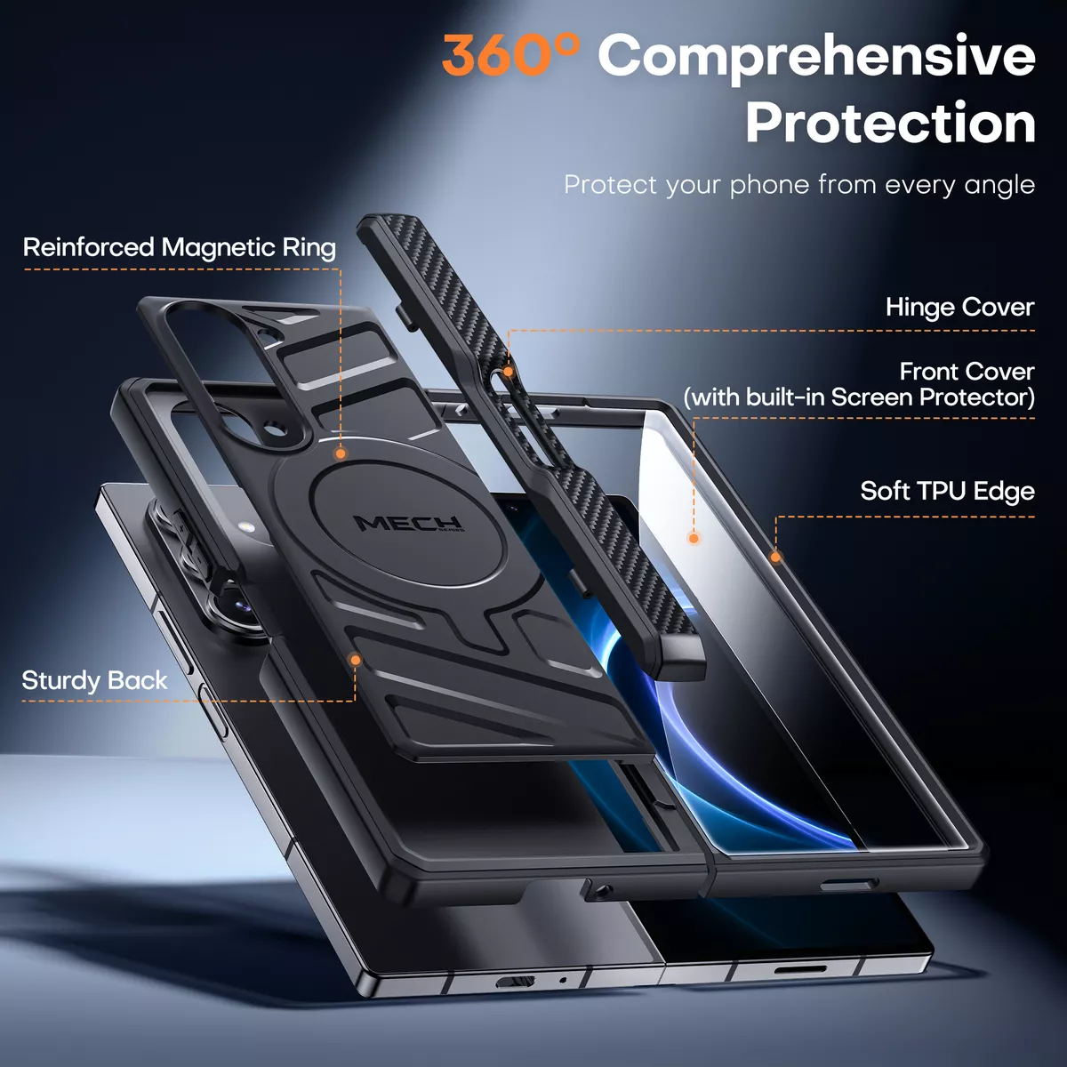Funda Magnético Magsafe Para Samsung Galaxy Z Fold6 Con Mica