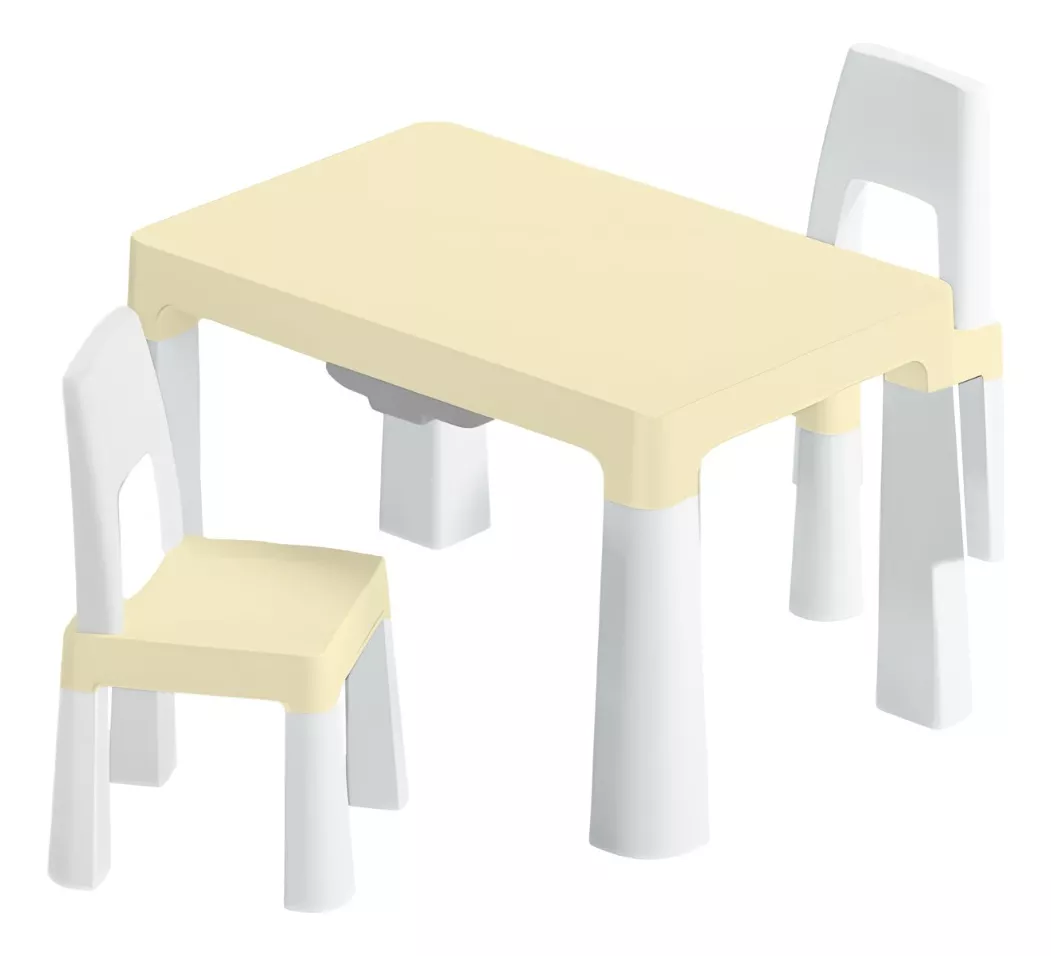 Set De Mesa Y 2 Sillas Para Ni&ntilde;os Infantil Cajones Incluidos