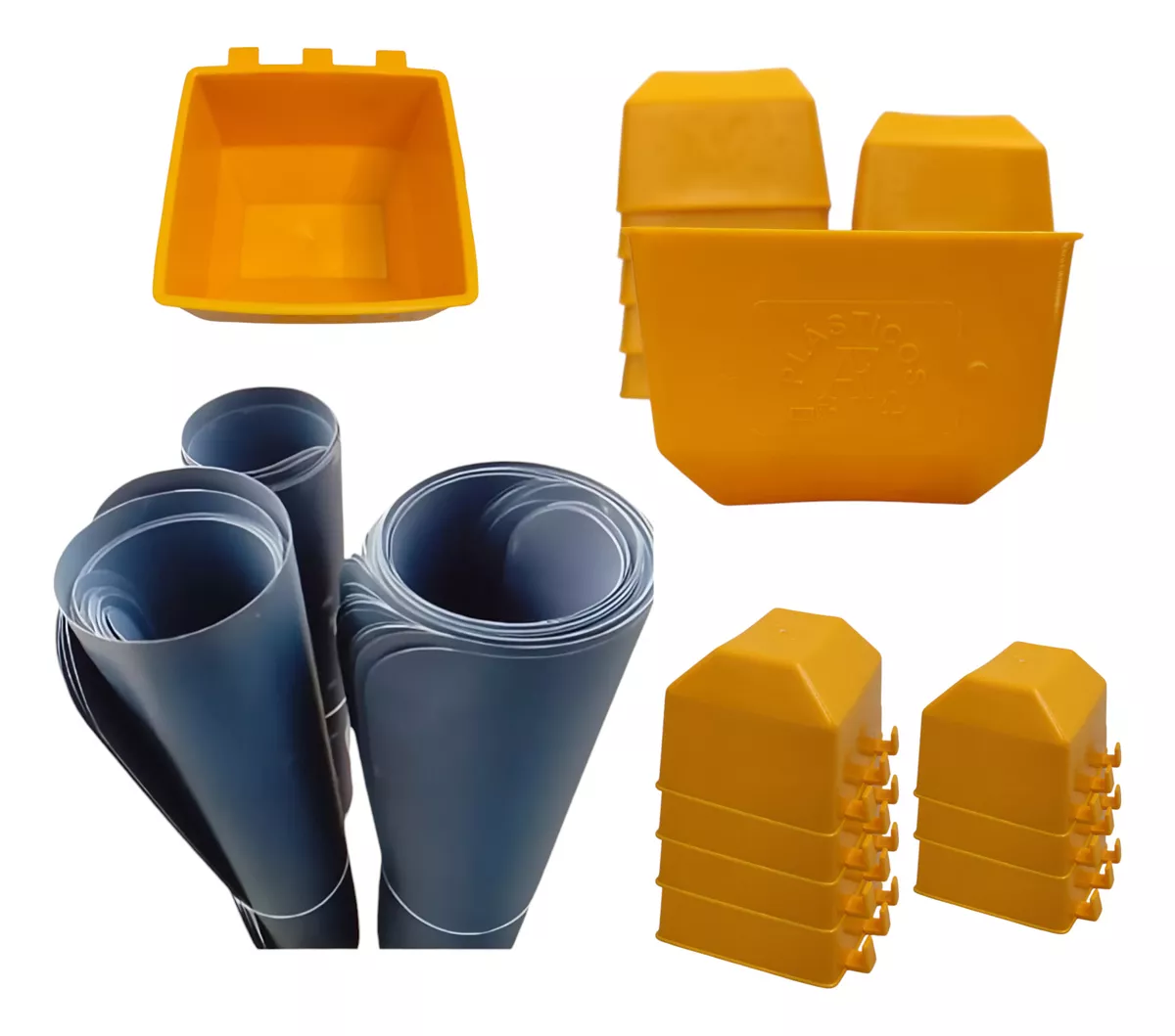 Separadores Flexibles Para Gallos 15 + Comederos Cuadrado 15