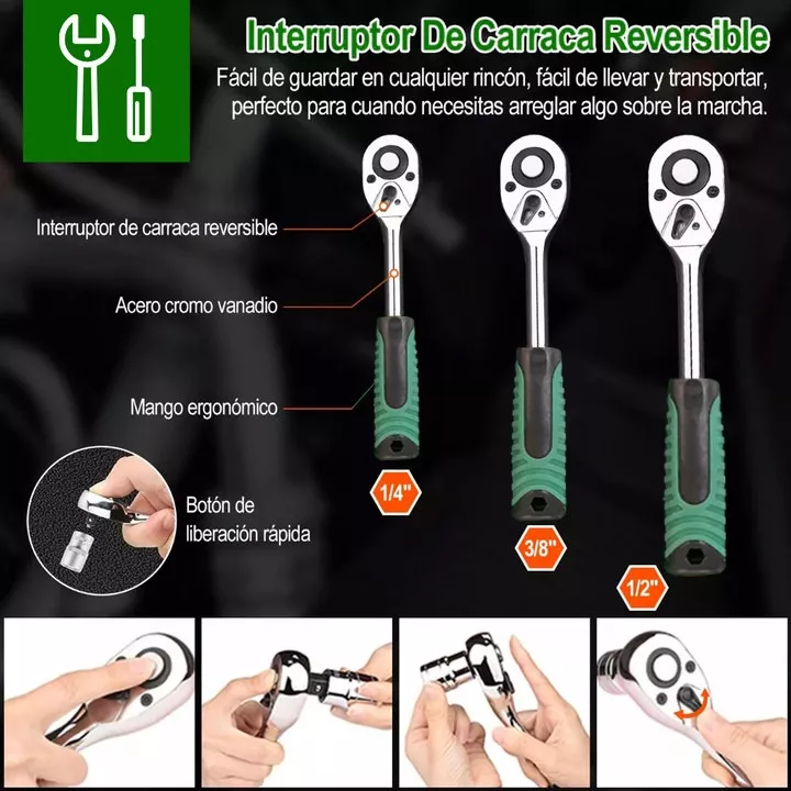 Juego De Herramientas Mecánicas Autocle Dados De Auto 216pcs