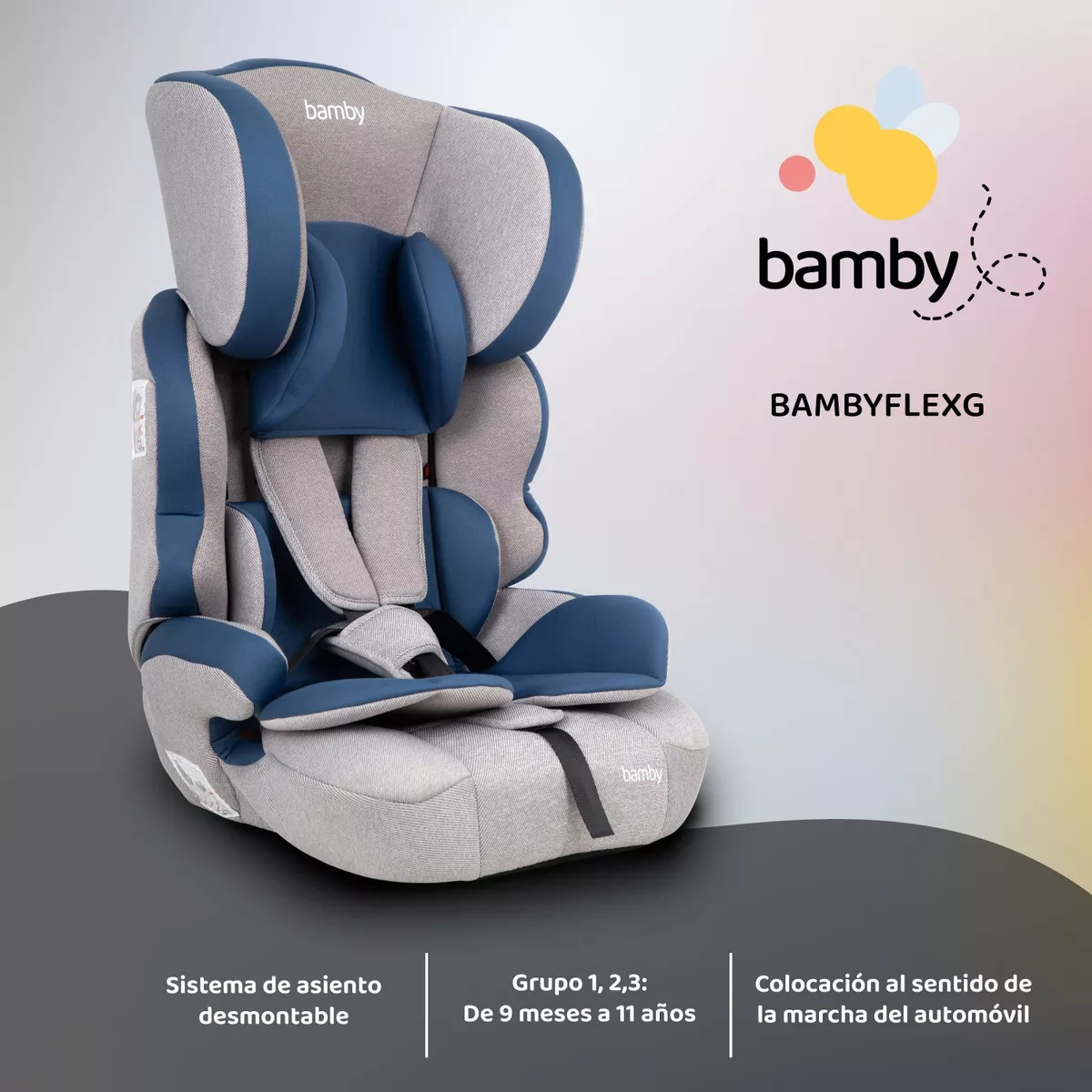 Autoasiento Para Carro Silla De Bebe Seguridad 9m A 11 Años