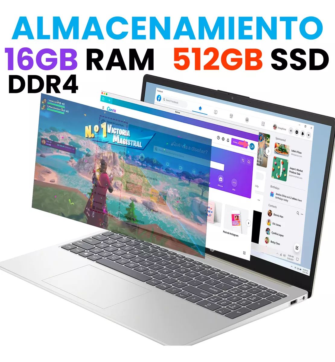Laptop Hp 15.6 Ryzen 7 S7 16gb Ram 512gb Ssd + oficina 365