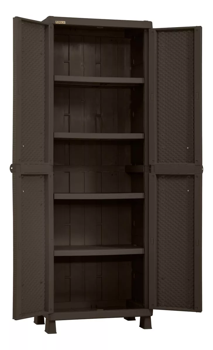 Gabinete Armario Rattan Almacenamiento Patio Exterior Rimax
