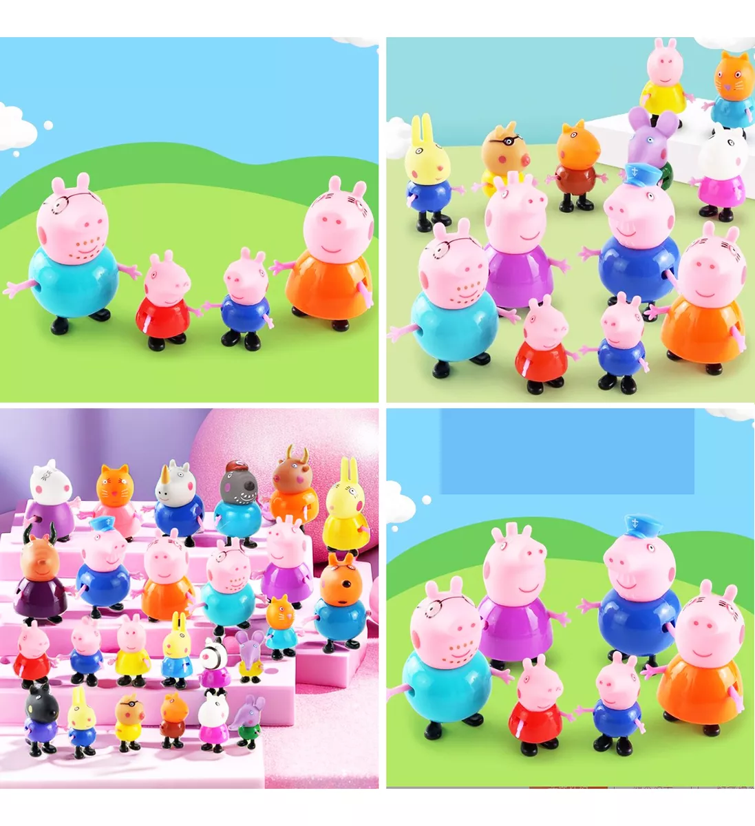 Cerdita Pepa Familia Y Amigos 25 Pcs/set Colección Pepa