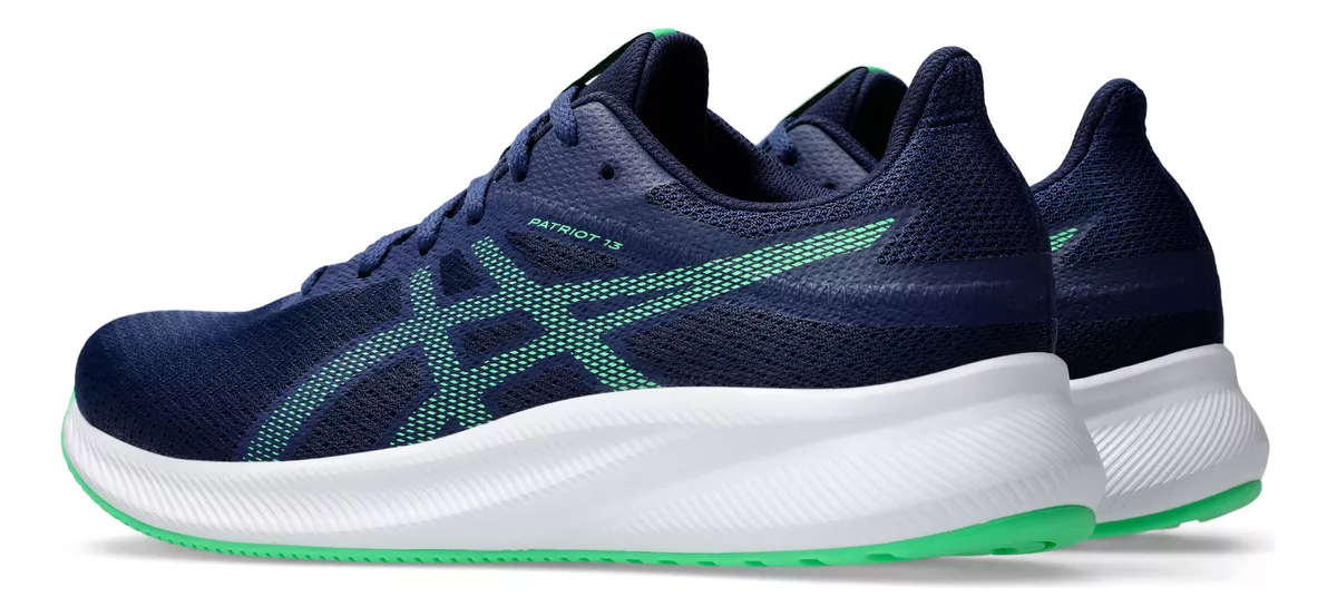 Tenis Asics Hombre Patriot 13 Azul Running