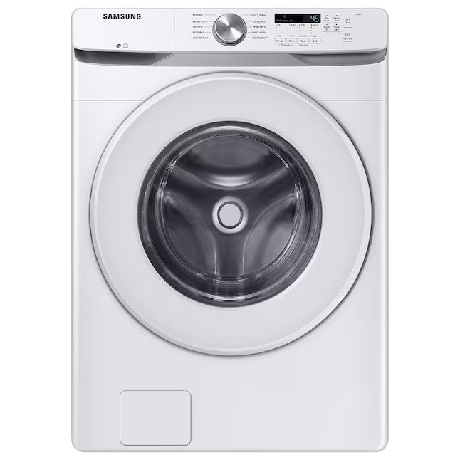 Lavadora de carga frontal apilable de alta eficiencia Samsung de 4.5 pies c&uacute;bicos (blanca) ENERGY STAR