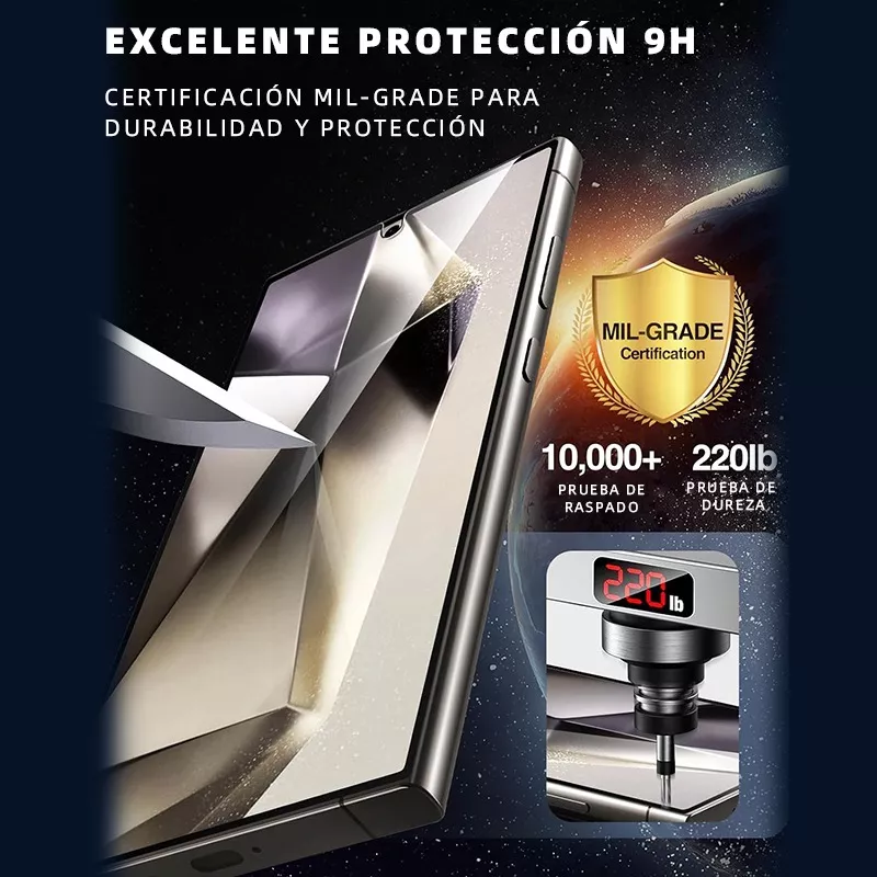 2 Micas Cristal Templado 9h Para Samsung Galaxy S24 Ultra