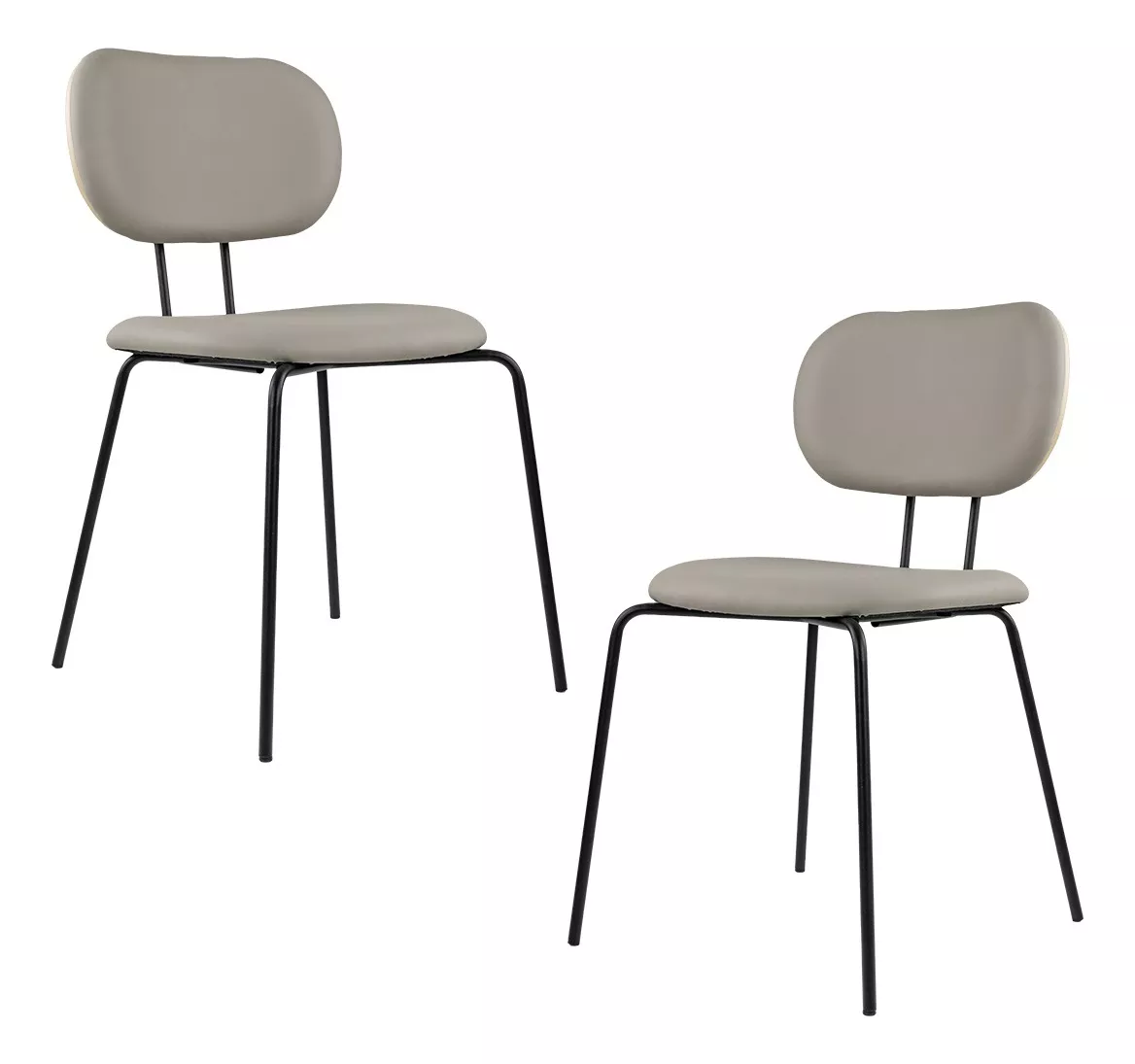 Set Sillas Comedor Tapizada Y De Madera Moderna Para