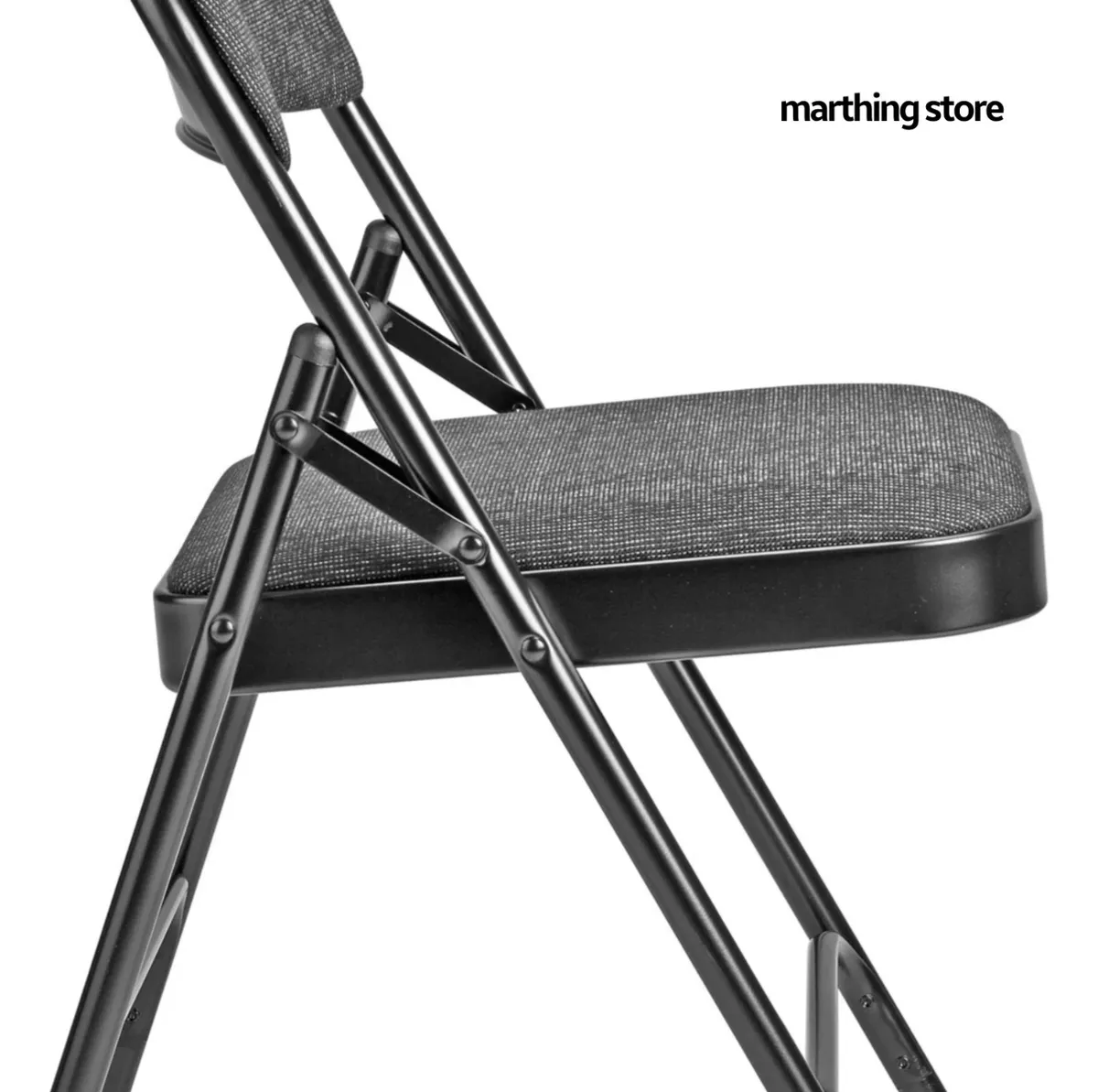 paquete 10 Silla Plegable Acojinada Metalica Uso Rudo Acolchnad