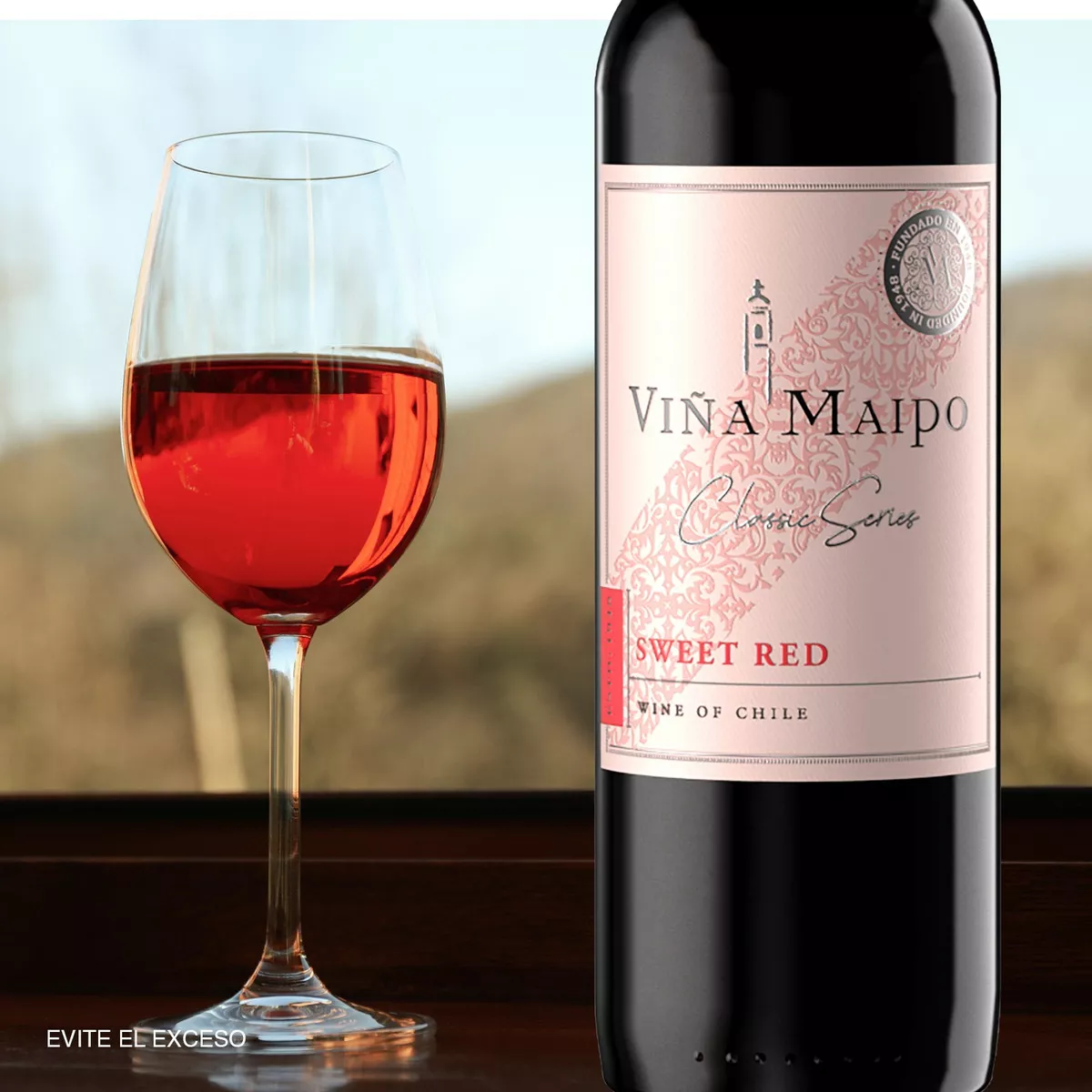 Vino Tinto Chileno Sweet Series Viña Maipo Dulce Tinto 750ml