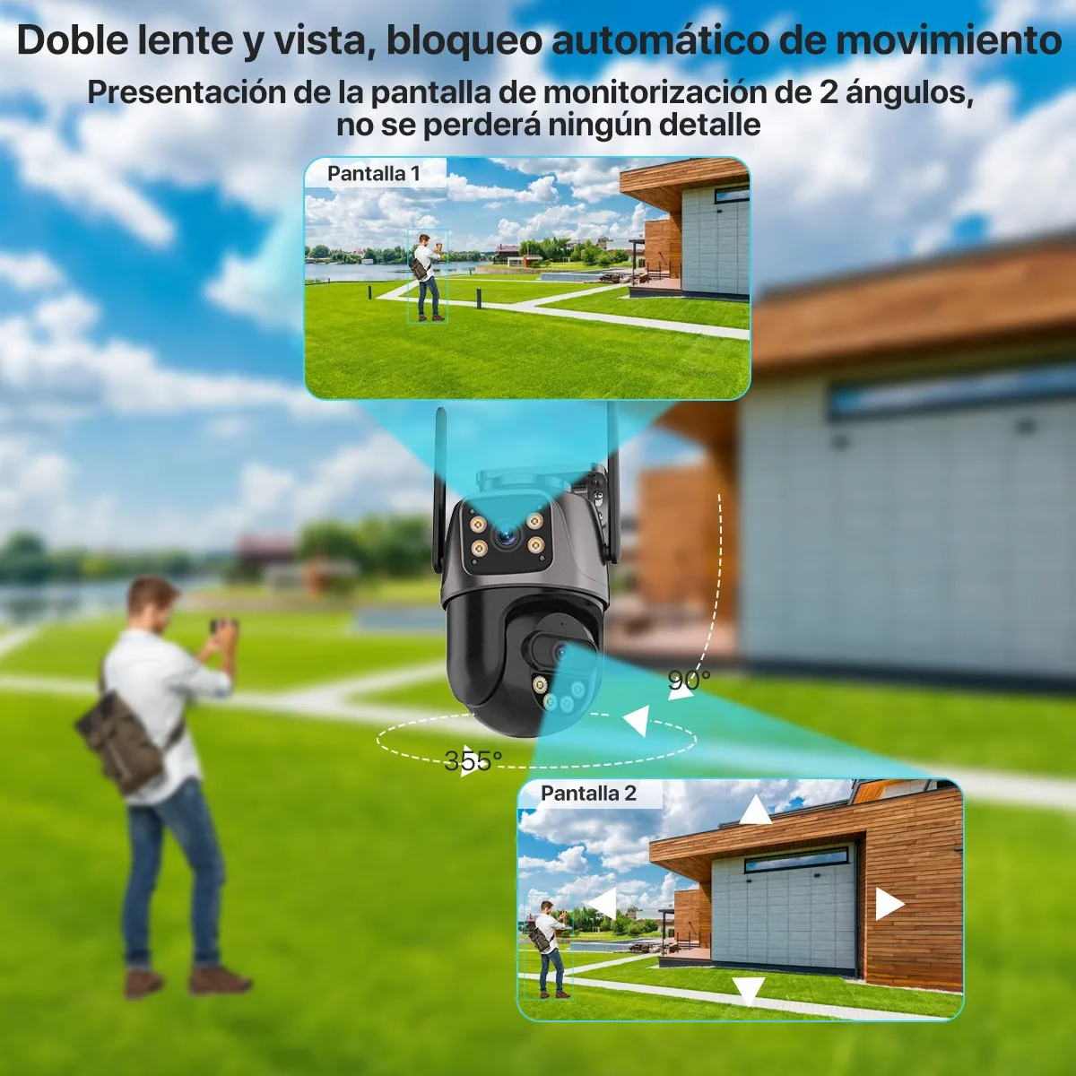 kit De Camaras De Seguridad Vigilancia Wifi 4 Camara 1tb Nvr
