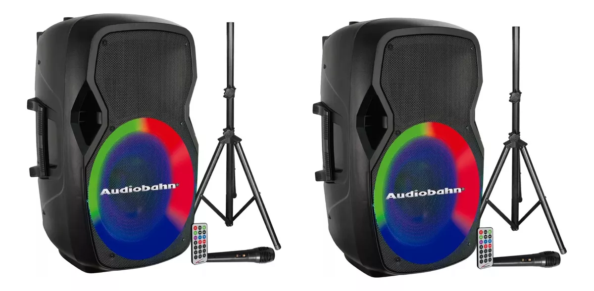 Par De Bocinas 15 Recargables Bluetooth Tripie Audiobahn 415