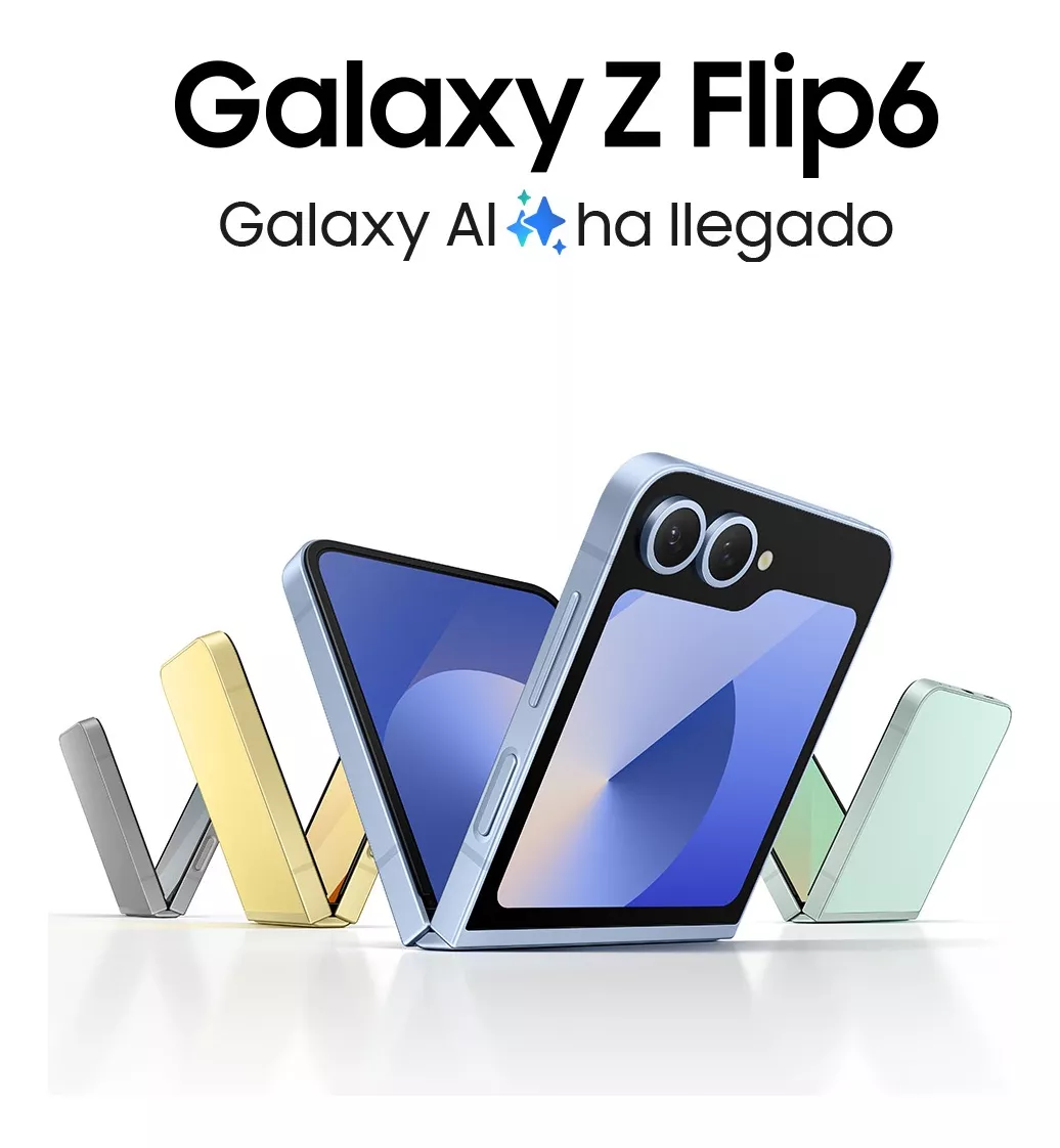 Celular Samsung Galaxy Z Flip 6 Azul Claro 8gb Ram 256gb, Ai, Nacional Con Garantía
