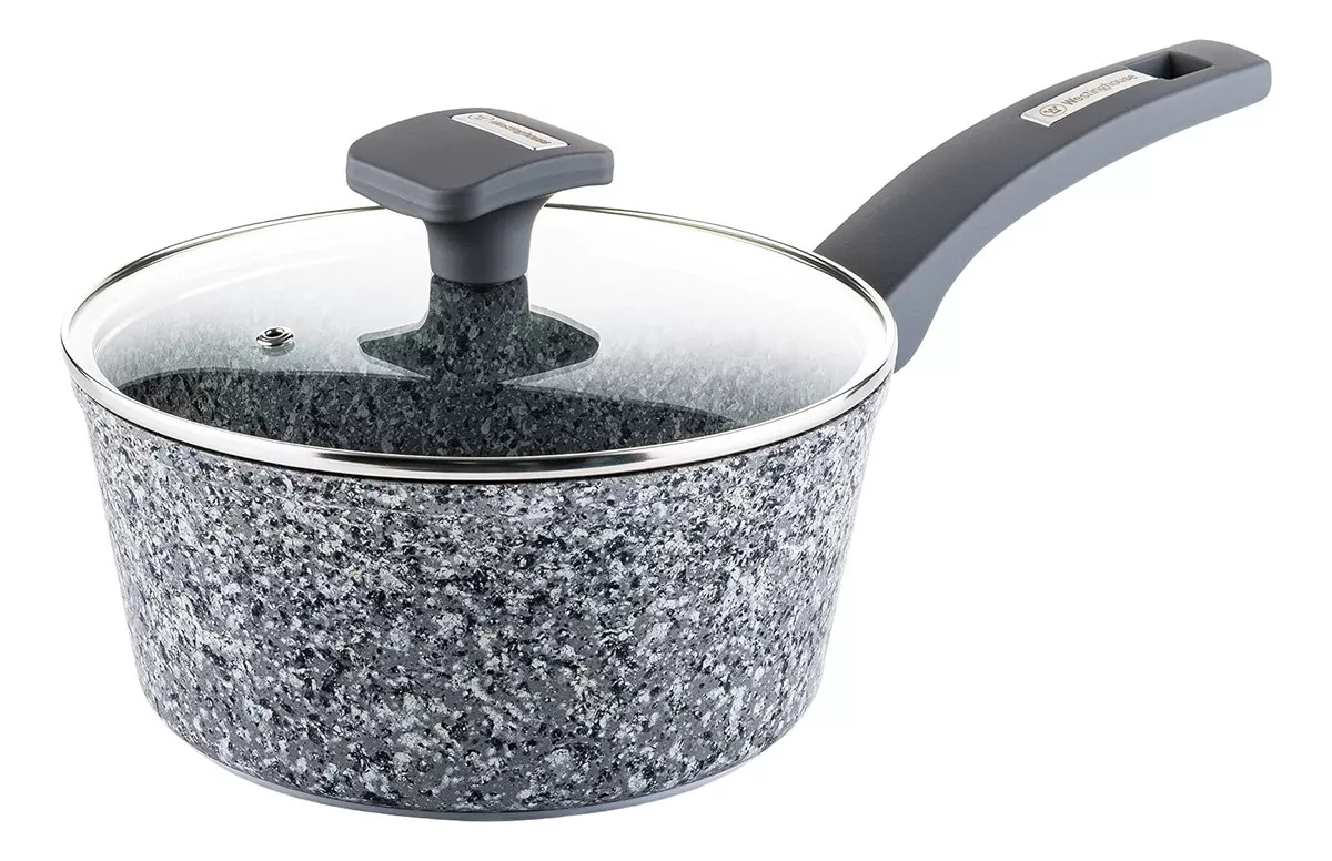 Westinghouse Olla Antiadherente De M&aacute;rmol Gris Granito 20cm
