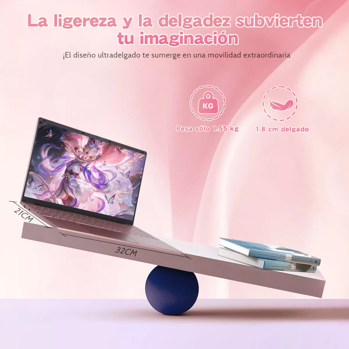 Laptop Mujer 15.6'' Intel Celeron N5095 16gb Ram 512gb Ssd
