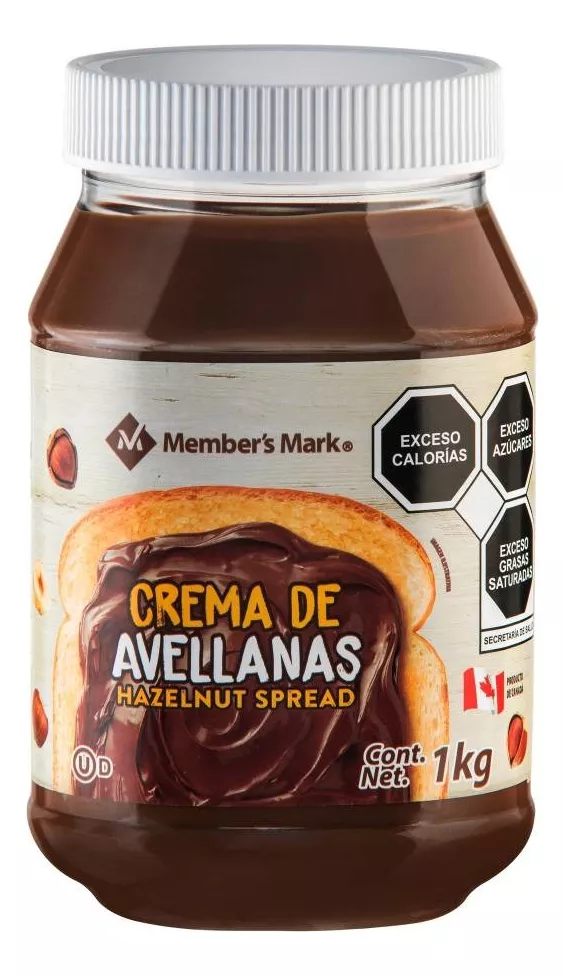 Crema De Avellana Tarro 1 Kg Chocolate Member&acute;s Mark