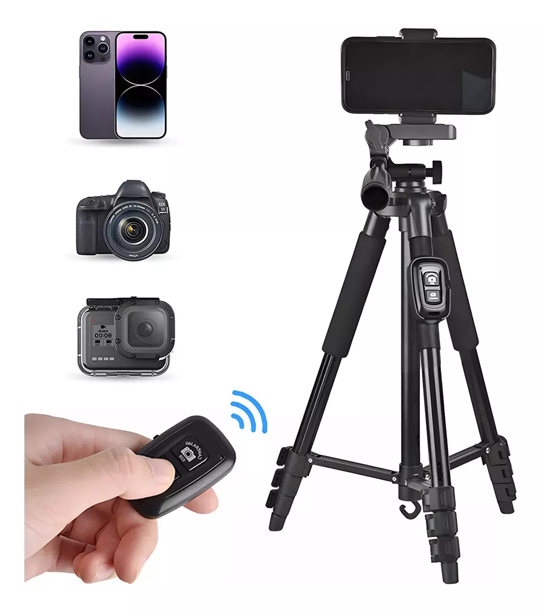 Tr&iacute;pode Para Celular/c&aacute;mara 140cm Con Bluetooth Remoto